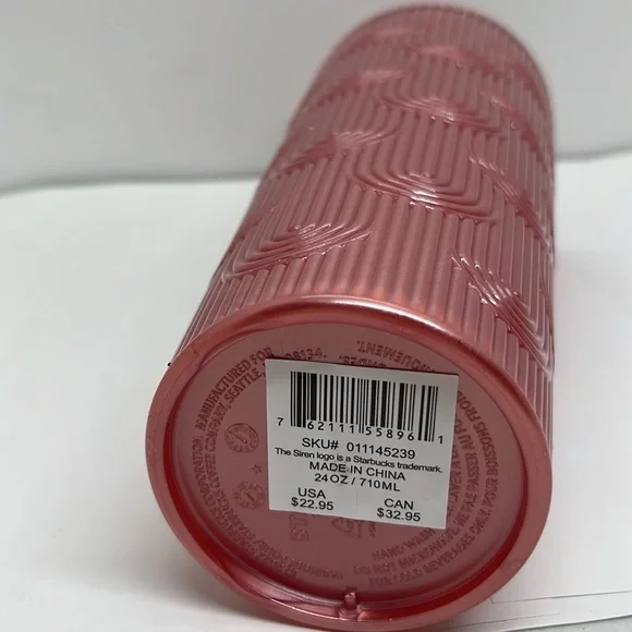 Starbucks 24oz Art Deco Design Tumbler, Lid with Straw - Picture 4 of 4